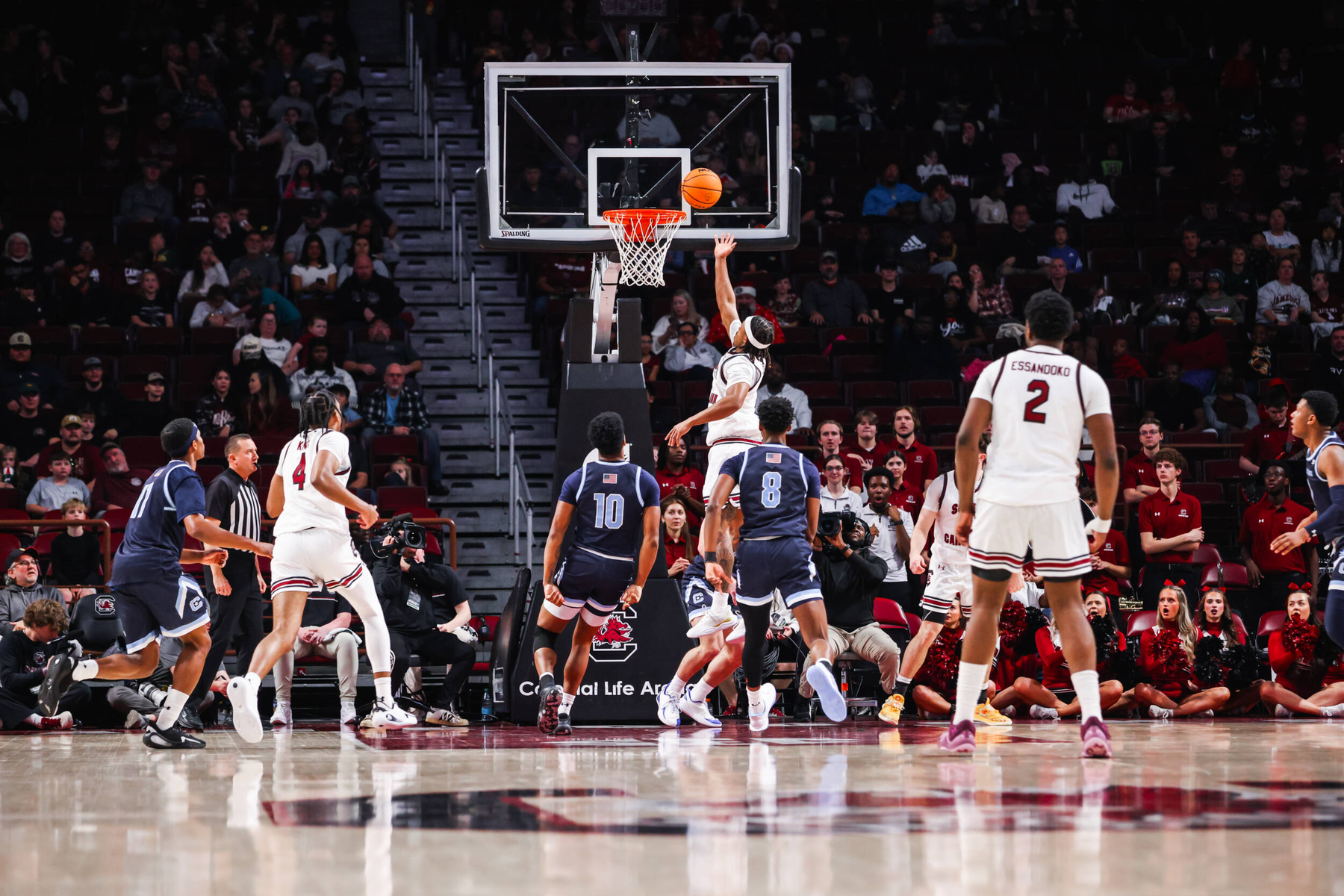 Johnson Scores 19 to Lead Gamecocks Over The Citadel, 71-55