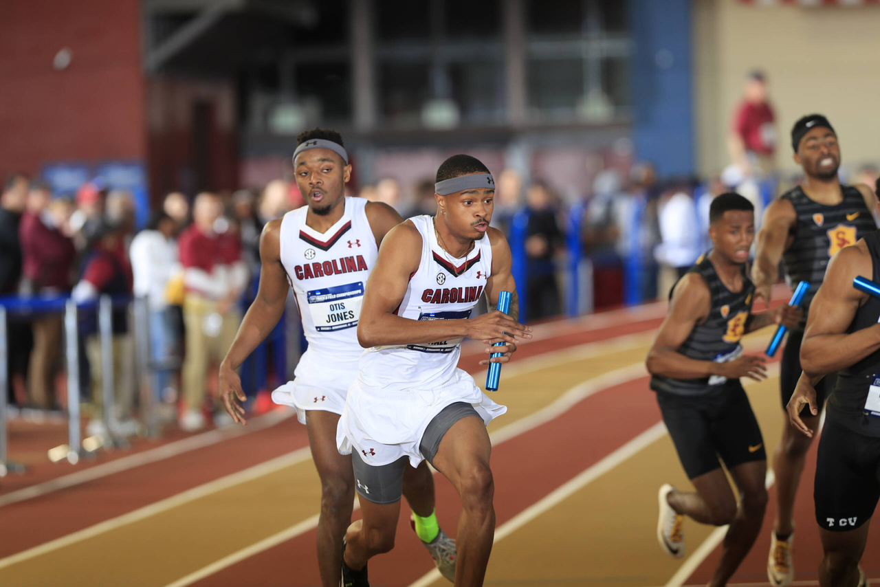 Quincy Hall and Otis Jones in action at the 2019 NCAA Indoor Championships | March 9, 2019 | Photo by Walt Middleton