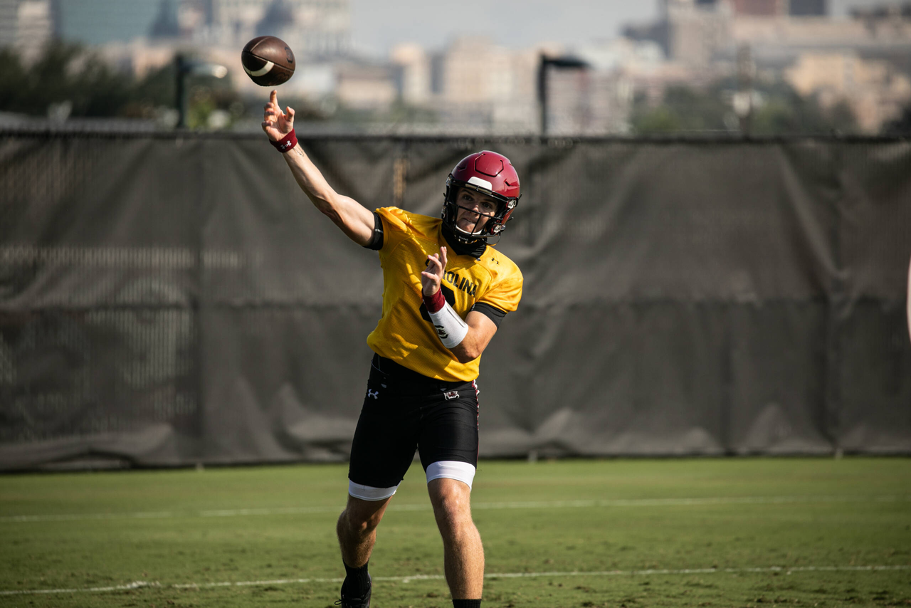 Ryan Hilinski (3) | Wednesday, Aug. 19, 2020 | Ken & Cyndi Long Football Operations Center | Columbia, S.C. | Photos by South Carolina Athletics
