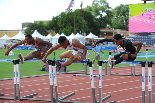 Isaiah Moore in action at the 2019 NCAA Outdoor Championships | June 5-8, 2019 | Photos by Cheryl Treworgy