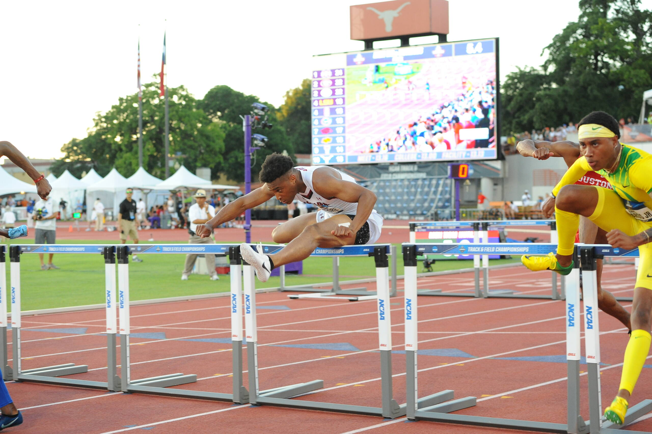 Isaiah Moore in action at the 2019 NCAA Outdoor Championships | June 5-8, 2019 | Photos by Cheryl Treworgy
