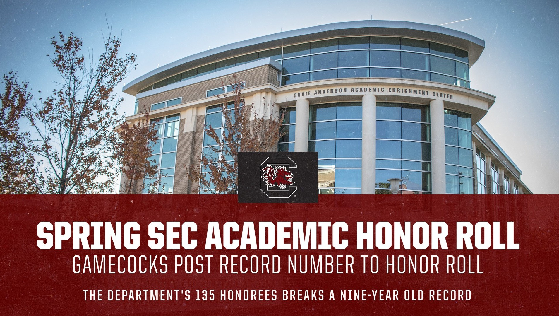Gamecocks Post Record Number to SEC's Spring Academic Honor Roll