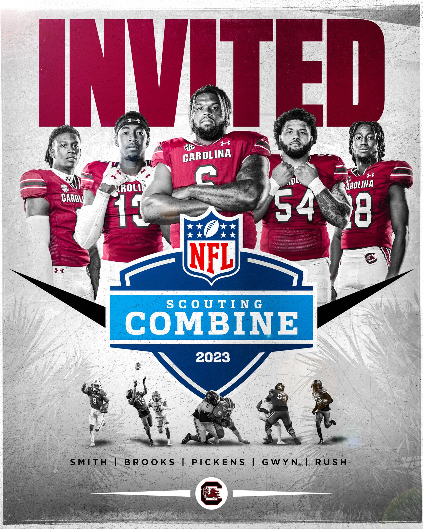 Five Gamecocks Invited to NFL Combine – University of South