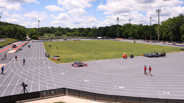 Hutsen-Rosell Track facility photo on the campus of Auburn University.