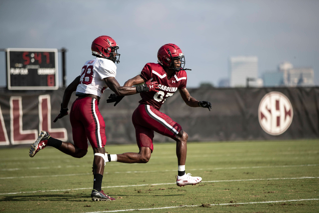 Mike Wyman (87) | Tuesday, Sept. 1, 2020 | Ken & Cyndi Long Football Operations Center | Columbia, S.C. | Photos by South Carolina Athletics