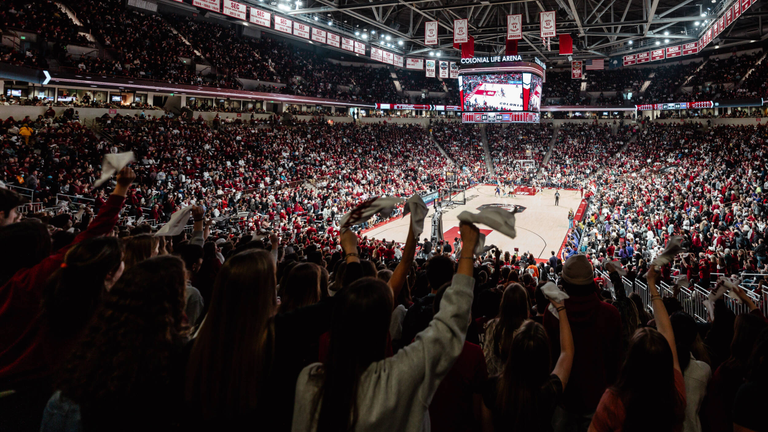Fans cheer on women's basketball against LSU, 1/24/25