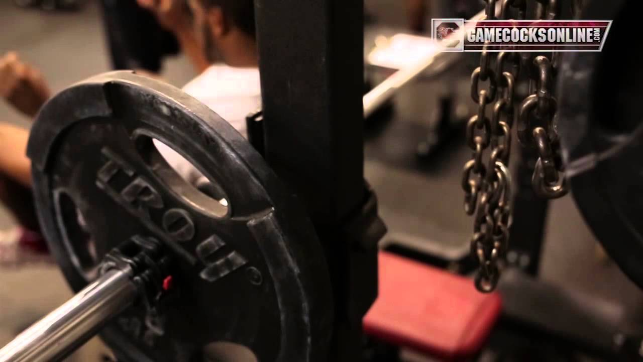 Gamecock Men's Basketball in the Weight Room