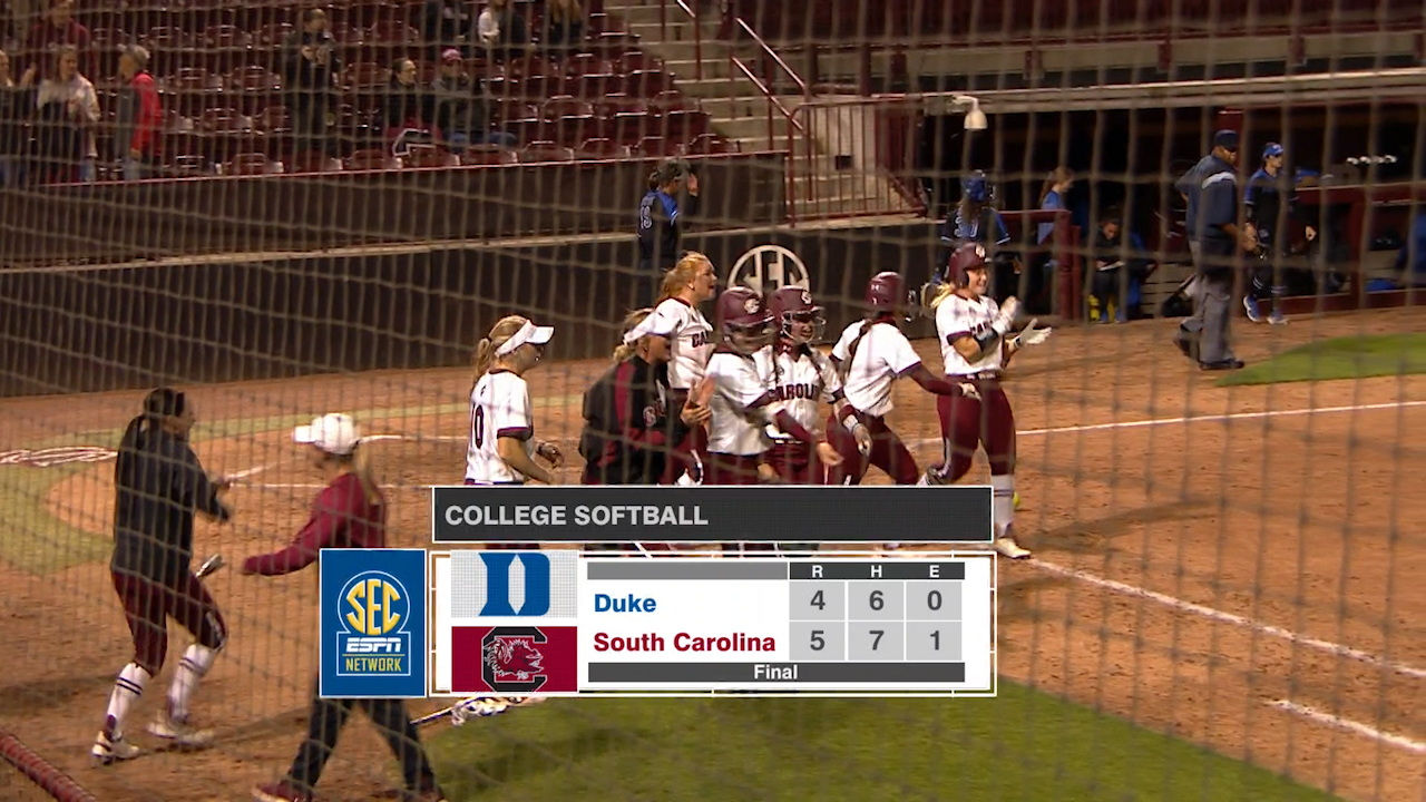 3/20/19 - Softball vs. Duke Highlights