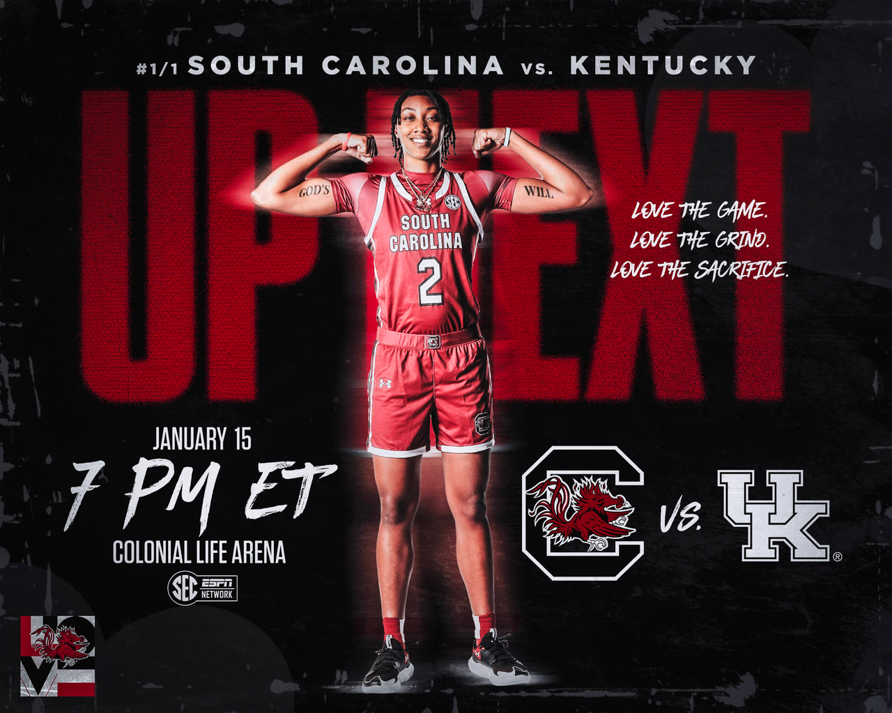 Preview graphic vs. Kentucky, 1/15/24, Ashlyn Watkins