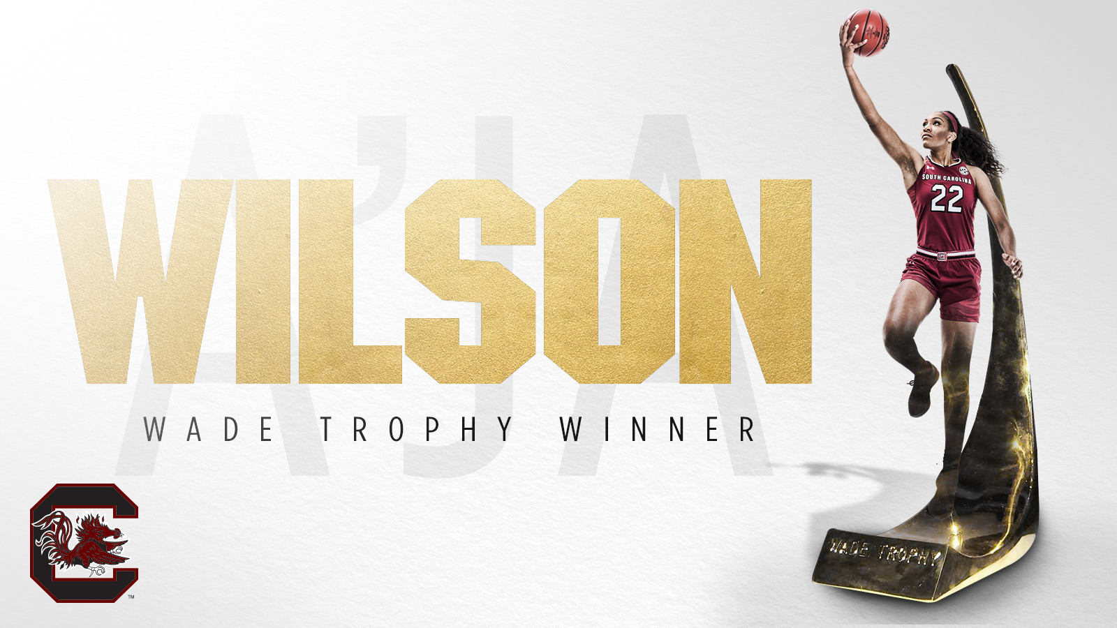 A'ja Wilson Wins 2018 Wade Trophy