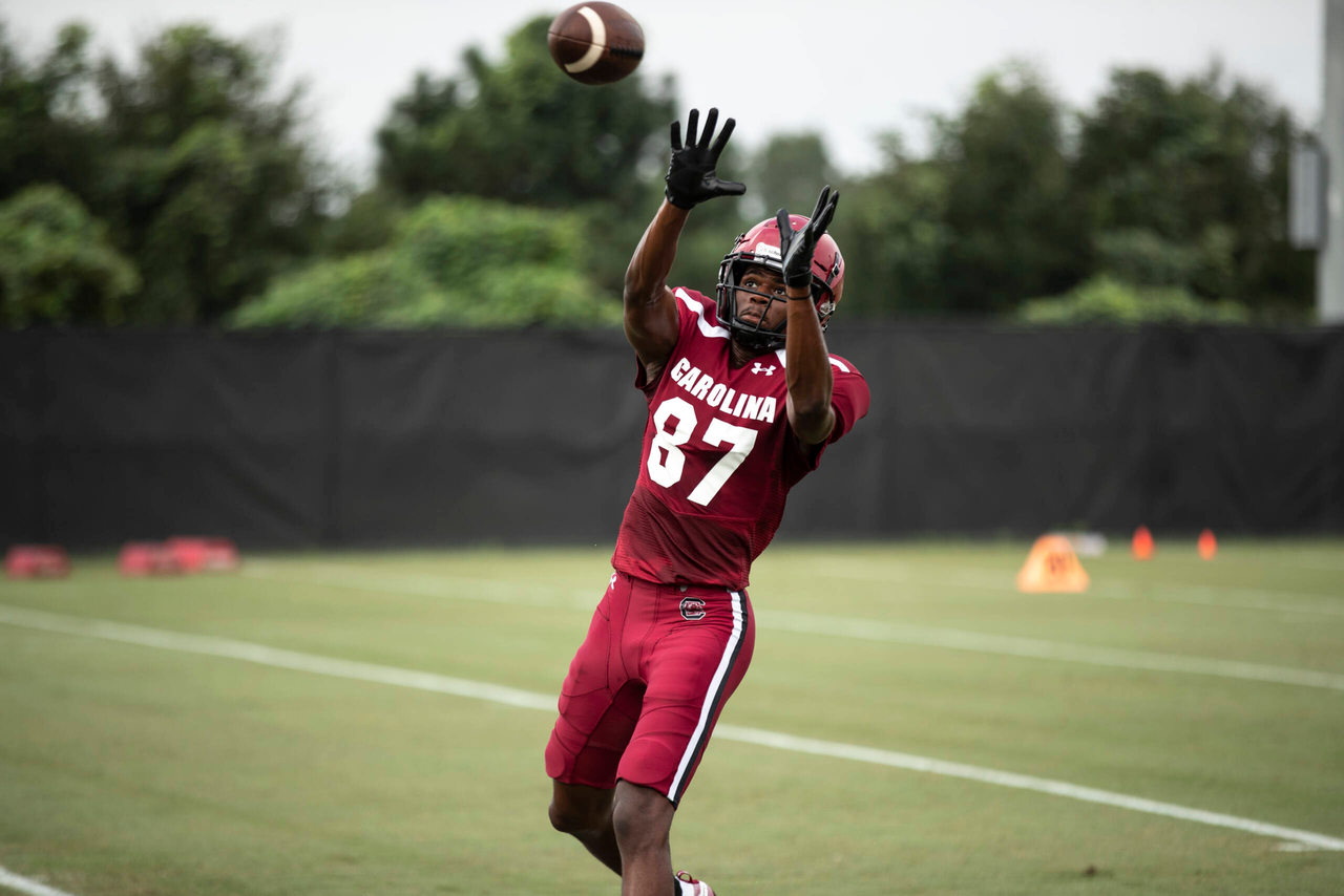 Mike Wyman (87) | Tuesday, Sept. 1, 2020 | Ken & Cyndi Long Football Operations Center | Columbia, S.C. | Photos by South Carolina Athletics