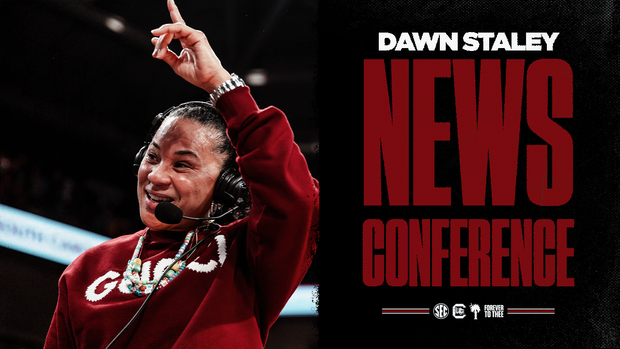 Dawn Staley News Conference graphic