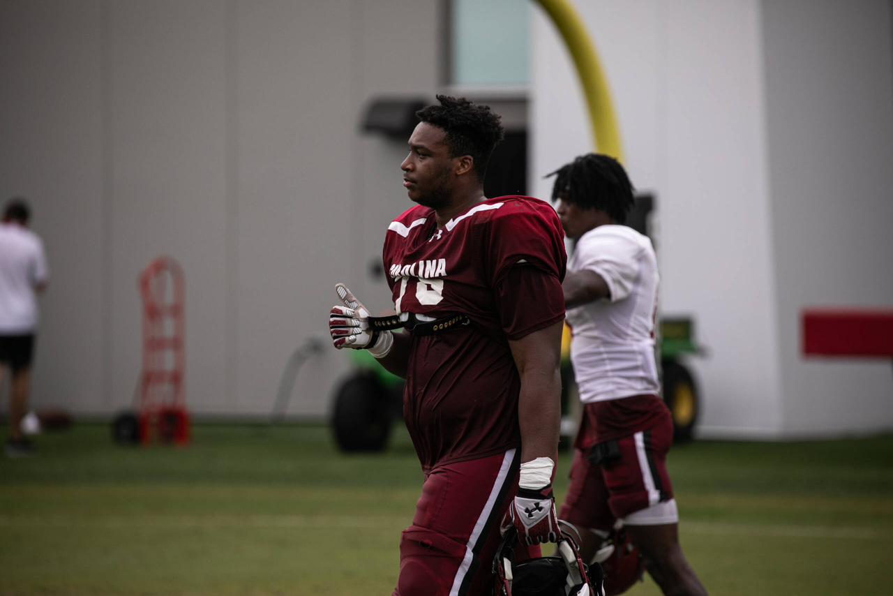 Dylan Wonnum (79) | Monday, Aug. 24, 2020 | Ken & Cyndi Long Football Operations Center | Columbia, S.C. | Photos by South Carolina Athletics