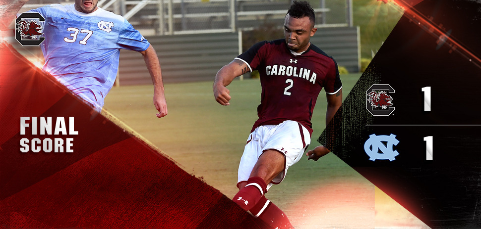 No. 24 Gamecocks Battle to 1-1 Draw at No. 8 UNC