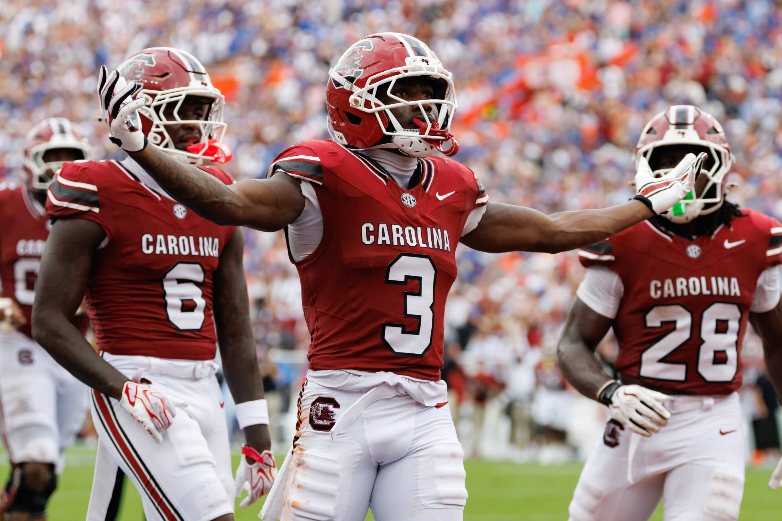 Second-Half Blitz Gives Football a 38-19 Win over No. 16 Florida