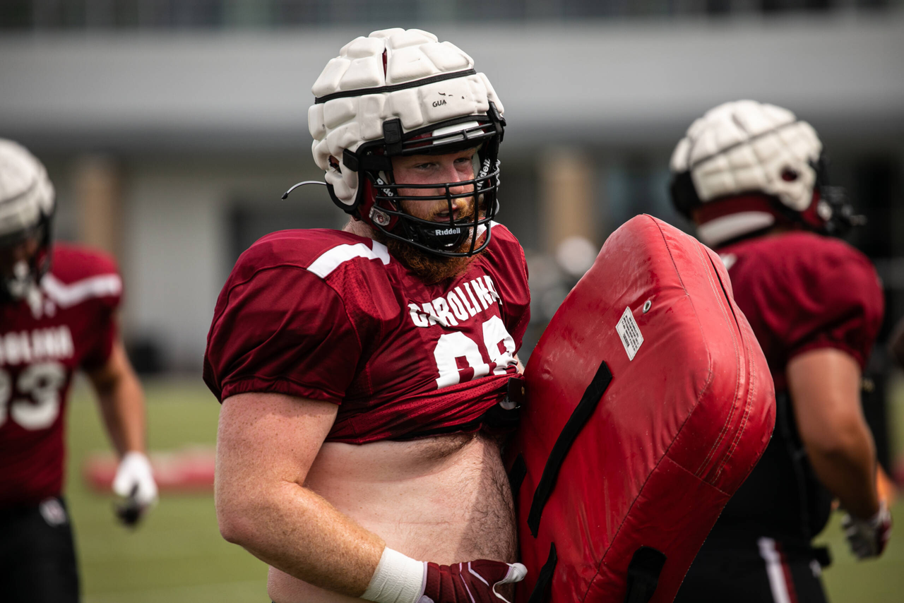 Wyatt Campbell (68) | Saturday, Aug. 22, 2020 | Ken & Cyndi Long Football Operations Center | Columbia, S.C. | Photos by South Carolina Athletics