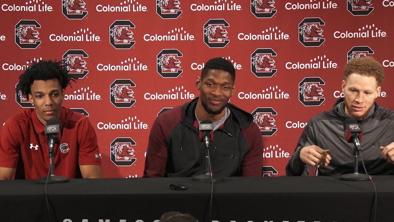 AJ. Lawson, Chris Silva, Hassani Gravett News Conference — 3/12/19