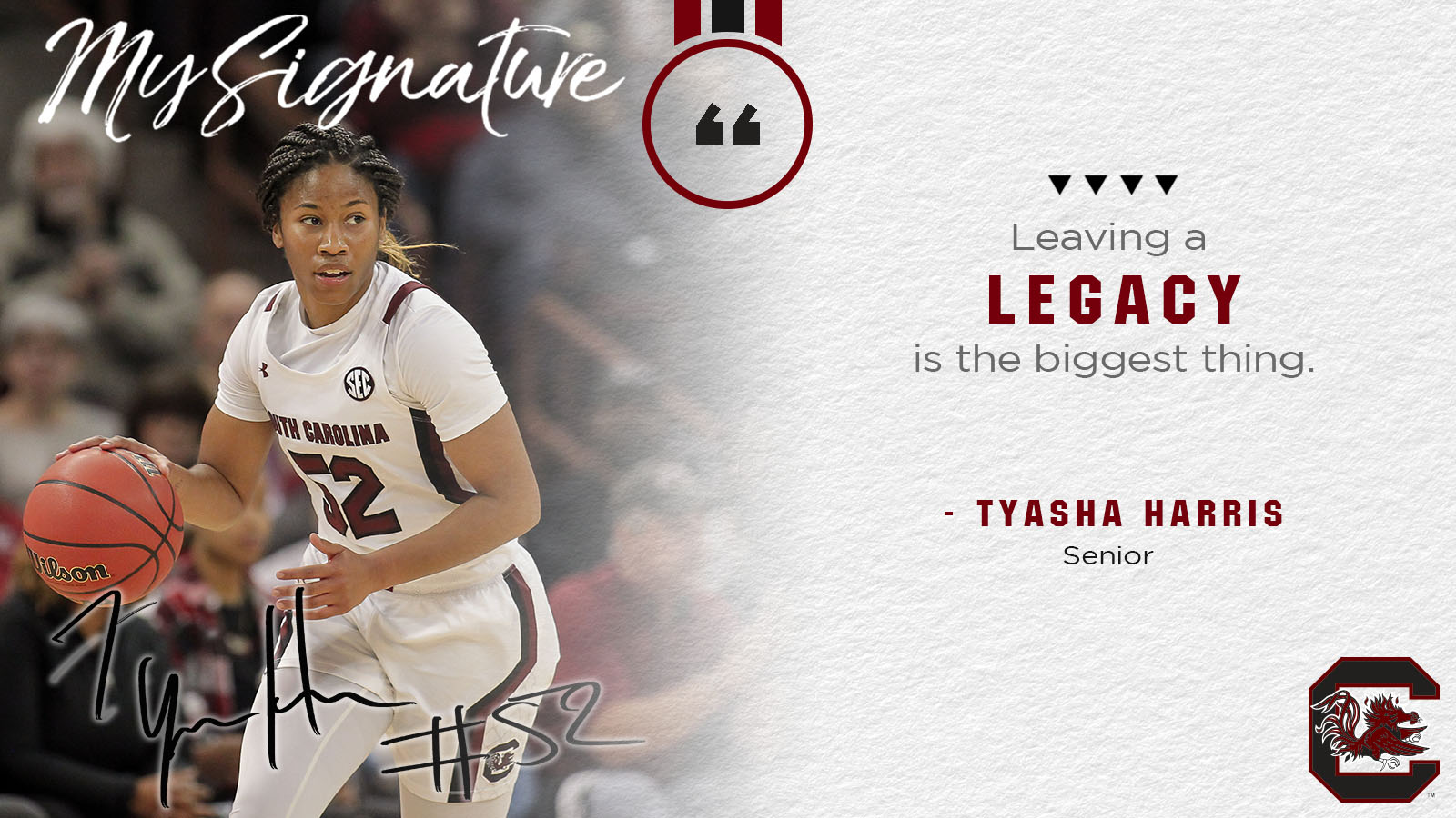 My Signature: Tyasha Harris Looks Forward and Looks Back Prior to WNBA Draft