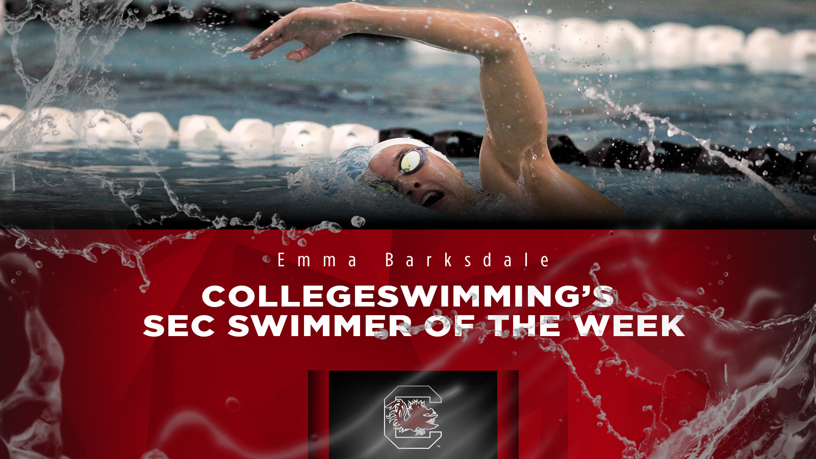 Emma Barksdale Named CollegeSwimming SEC Swimmer of the Week