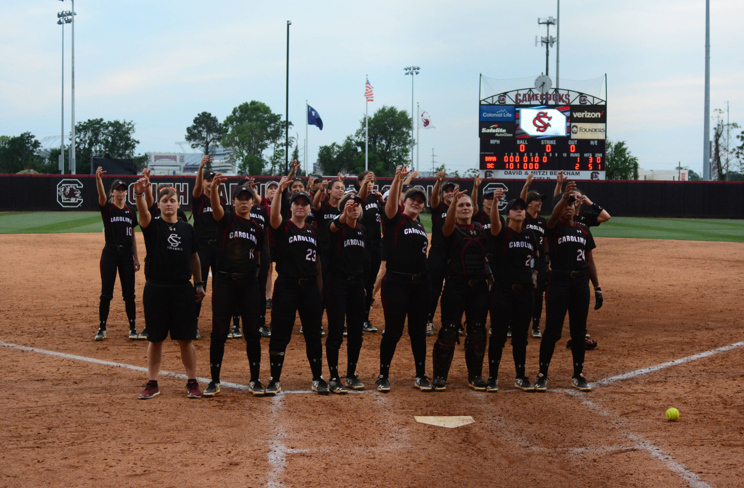 Softball vs. No. 4/4 Alabama - April 30, 2016