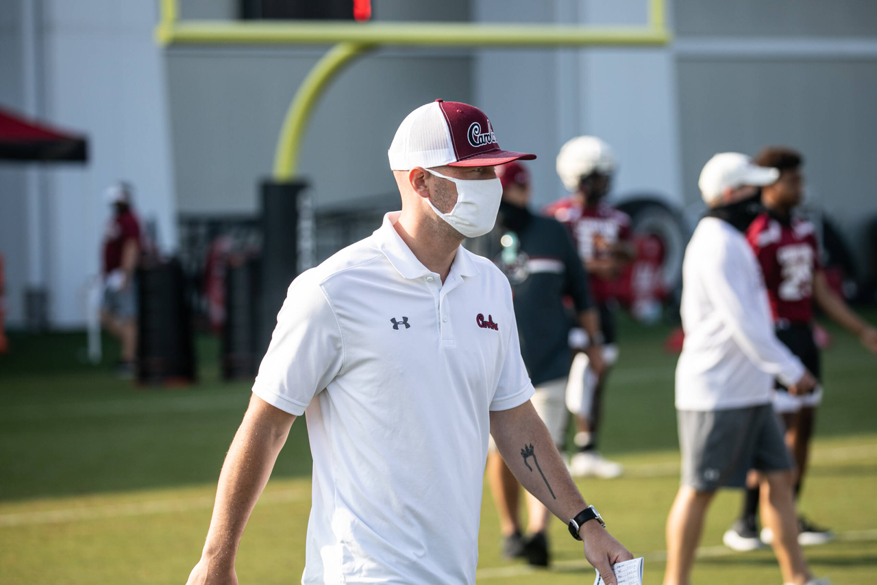 Director of Football Student-Athlete Development Connor Shaw | Wednesday, Aug. 19, 2020 | Ken & Cyndi Long Football Operations Center | Columbia, S.C. | Photos by South Carolina Athletics