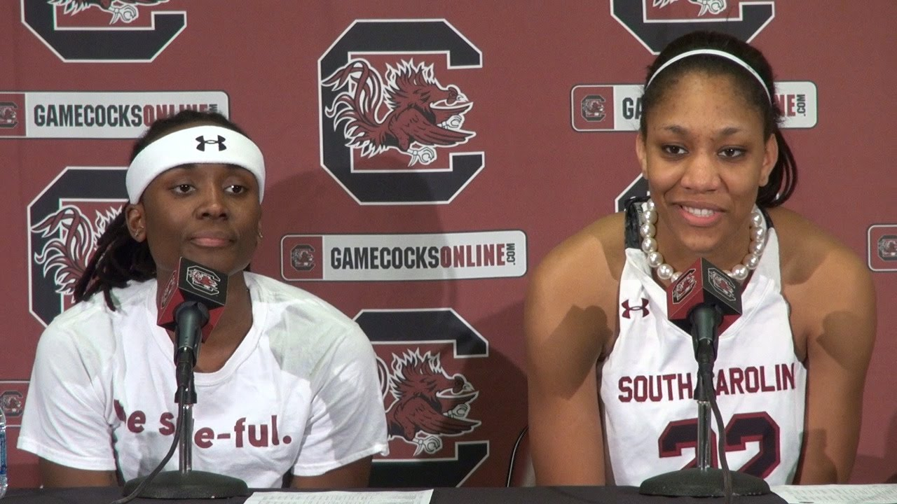 Khadijah Sessions & A'ja Wilson Post-Game Press Conference (Duke) - 12/6/15