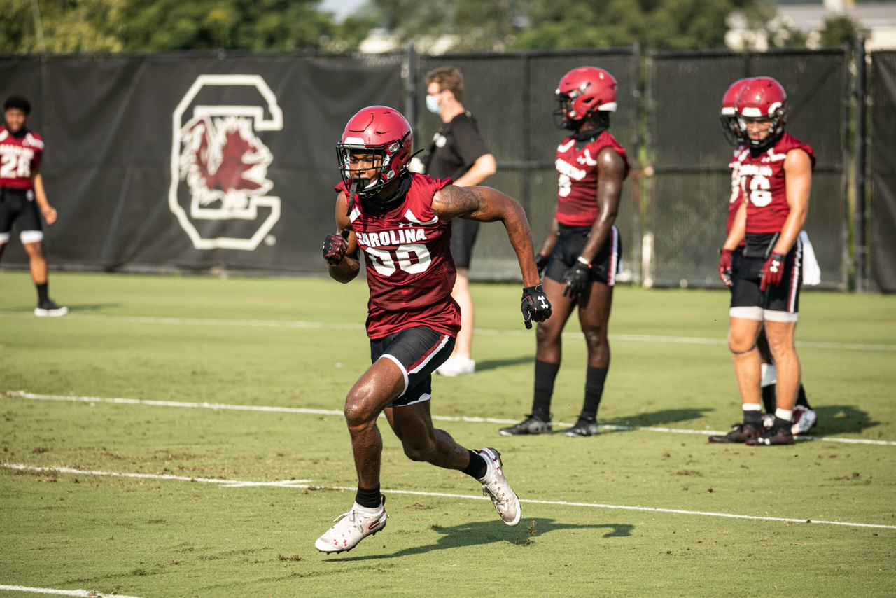 Ger-Cari Caldwell (89) | Wednesday, Aug. 19, 2020 | Ken & Cyndi Long Football Operations Center | Columbia, S.C. | Photos by South Carolina Athletics