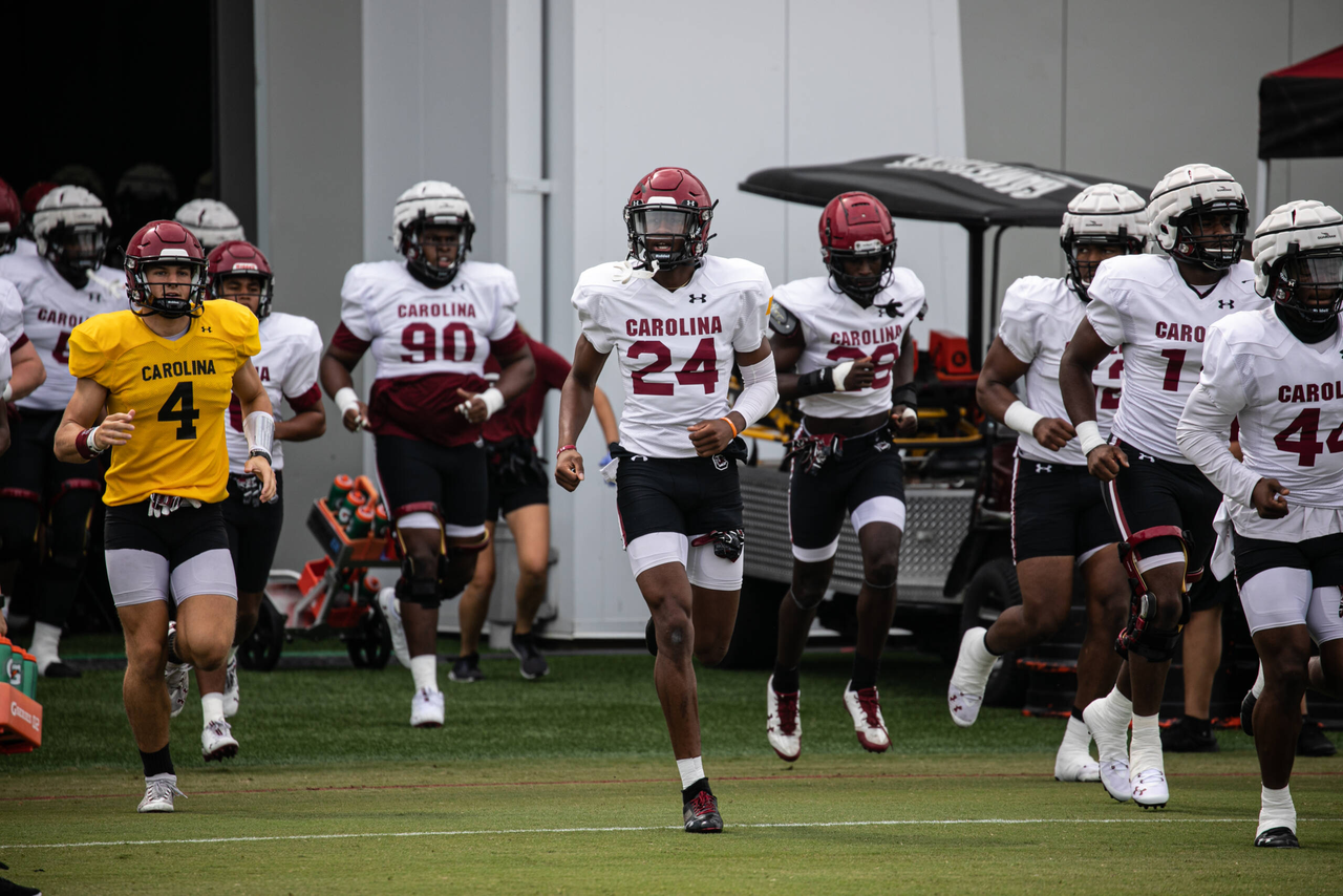Israel Mukuamu (24) | Saturday, Aug. 22, 2020 | Ken & Cyndi Long Football Operations Center | Columbia, S.C. | Photos by South Carolina Athletics