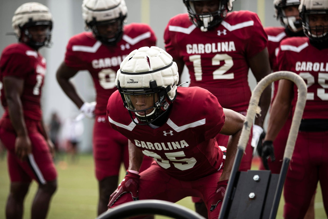 Eric Shaw (35) | Tuesday, Sept. 1, 2020 | Ken & Cyndi Long Football Operations Center | Columbia, S.C. | Photos by South Carolina Athletics