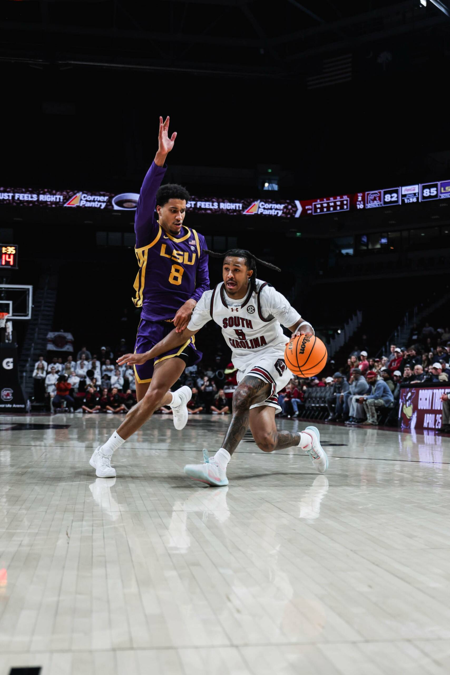 LSU Defeats South Carolina, 92-87, in OT 