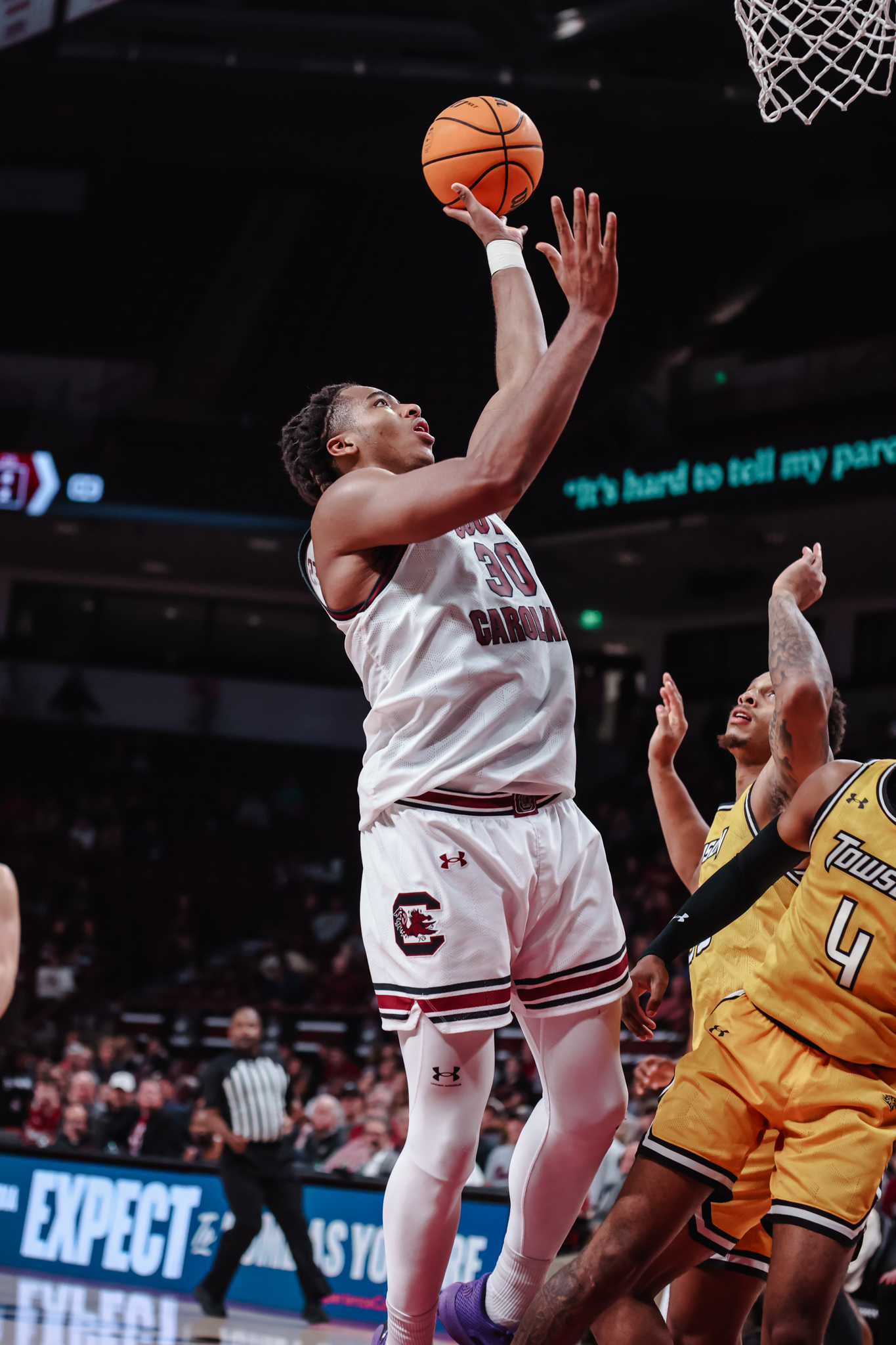 Frontcourt Leads Gamecocks to 80-54 Win Over Towson