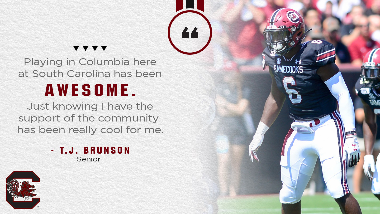 Brunson Takes Pride in Staying Close to Home and Earning Degree