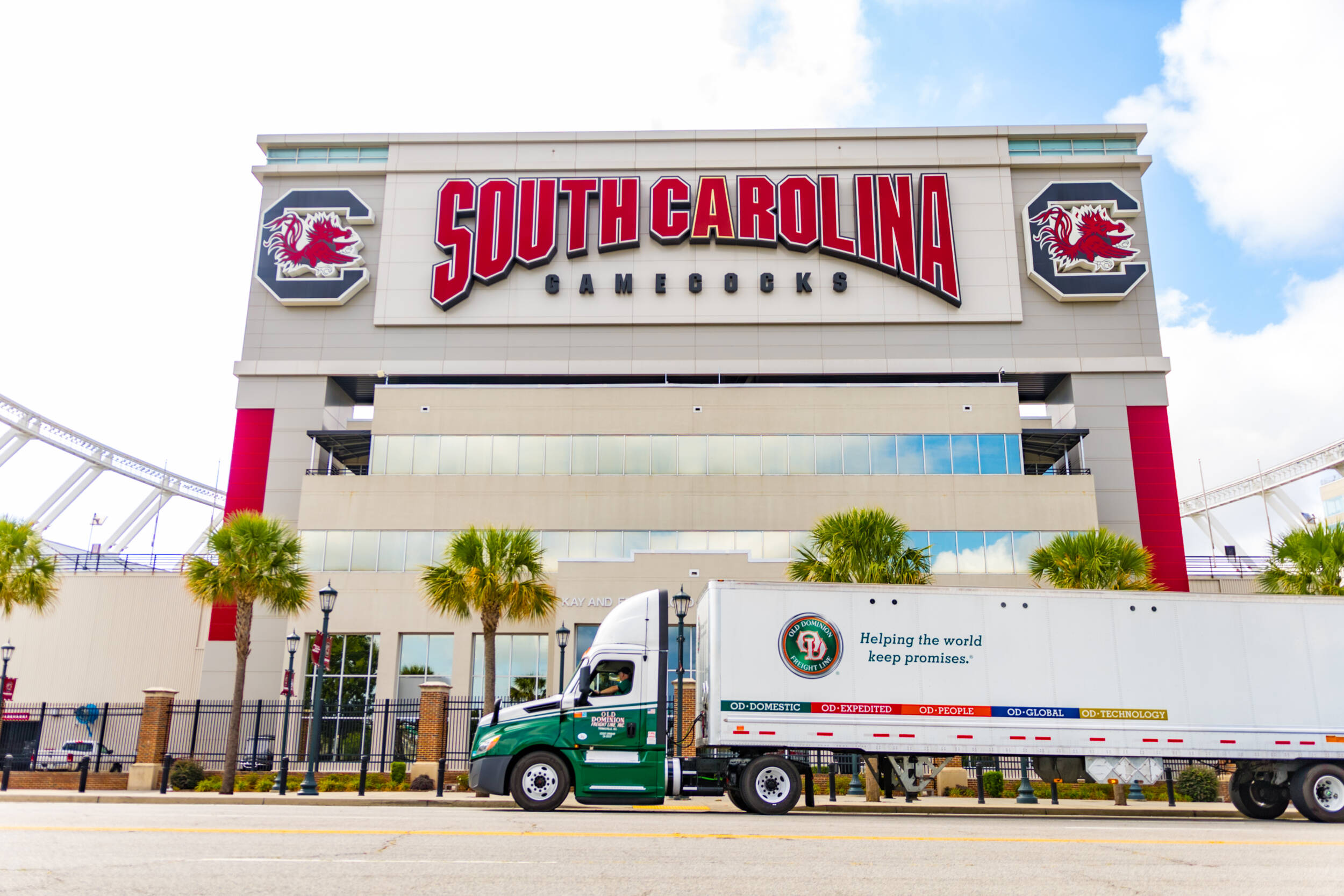 Old Dominion Freight Line Aligns with University of South Carolina as the Official Freight Carrier of South Carolina Athletics