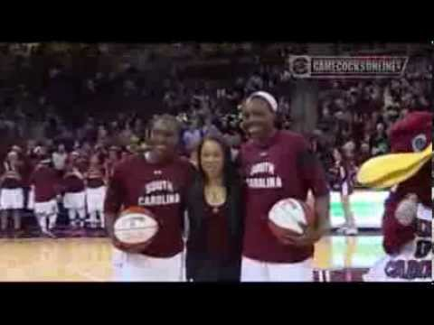 Aleighsa Welch and Elem Ibiam Pre-Game Recognition - Feb. 27, 2014