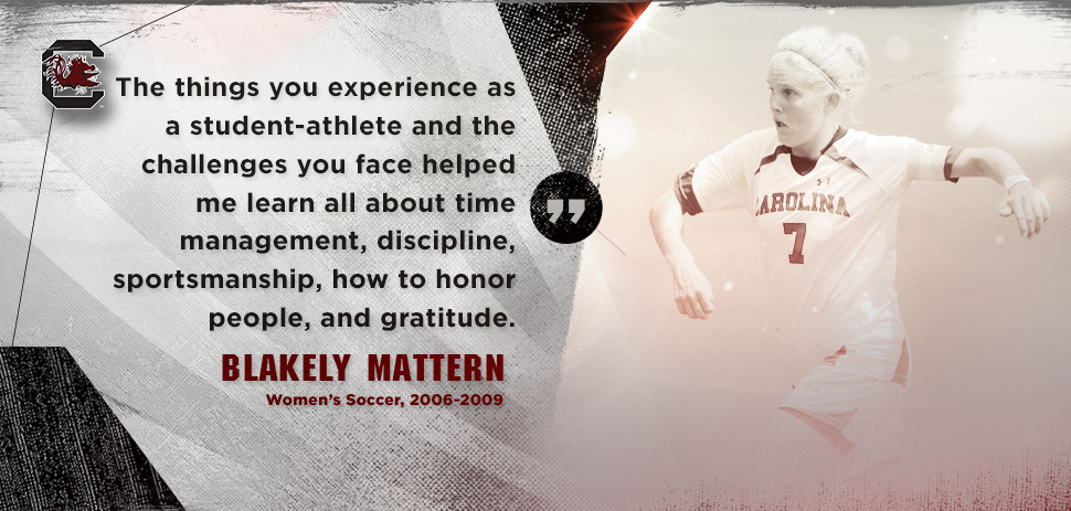 Former Gamecock Blakely Mattern Uses Soccer to Teach Life Lessons