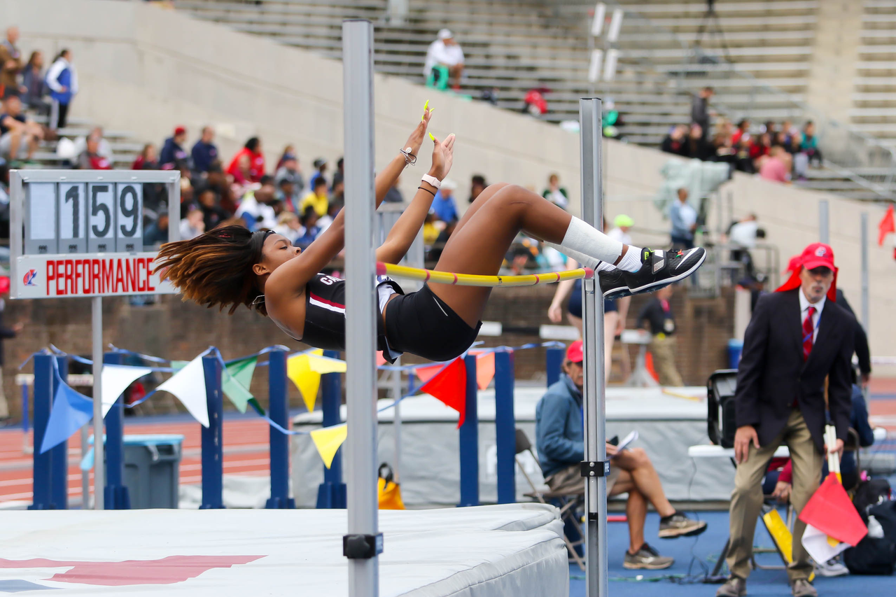 Dymier Jeffery in action at the 125th Penn Relays | Photo by Charles Revelle | April 25, 2019