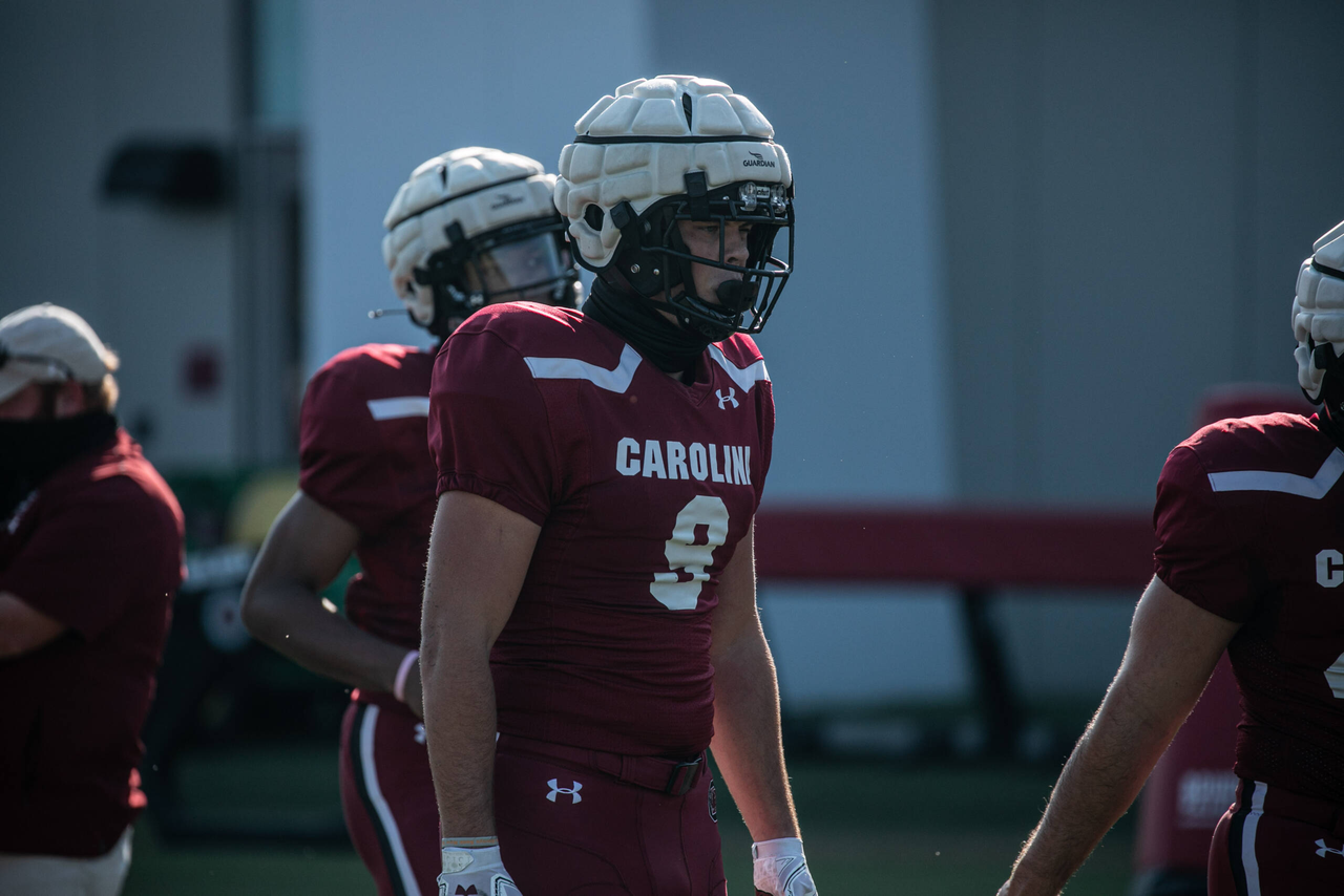 Nick Muse (9) | Tuesday, Sept. 8, 2020 | Ken & Cyndi Long Football Operations Center | Columbia, S.C. | Photos by South Carolina Athletics