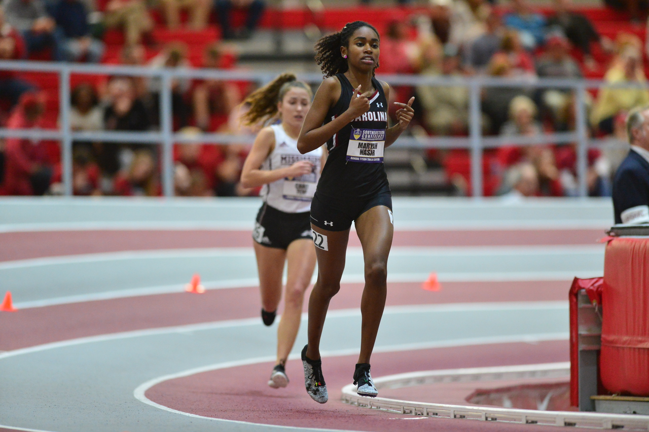 Maryah Nasir in action at the SEC Championships | Feb. 22-23 | Photo by Gunnar Rathbun
