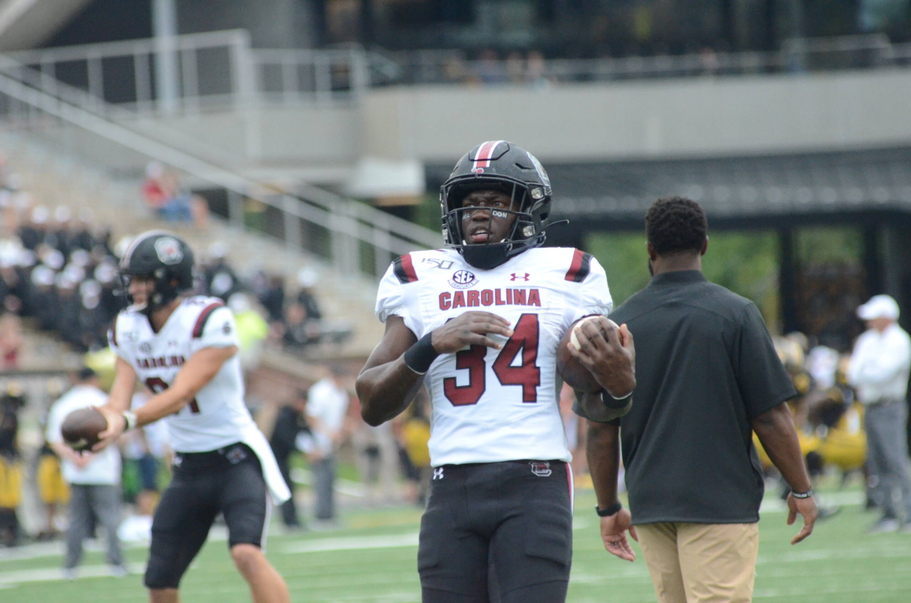 Mon Denson (34) at Missouri (Sept. 21, 2019)