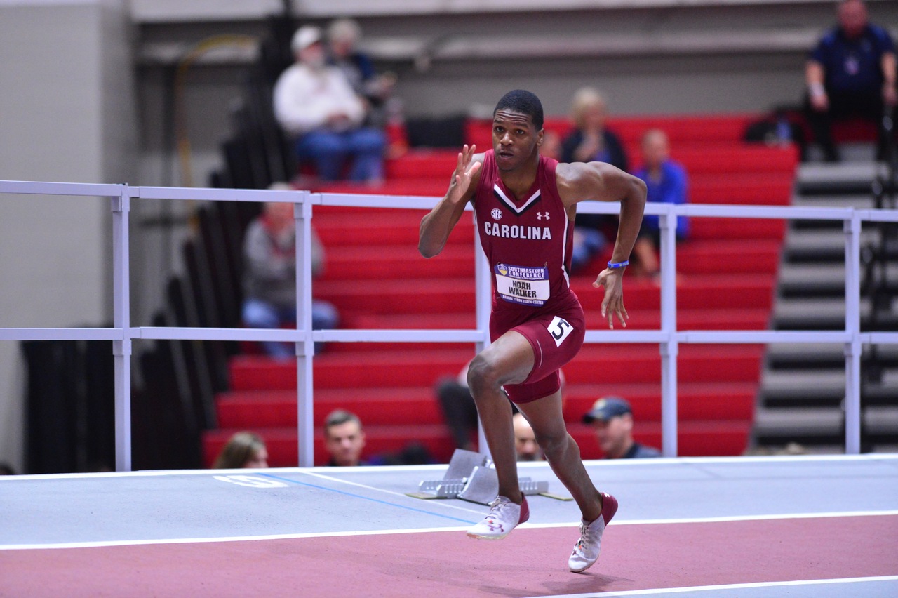 Noah Walker in action at the SEC Championships | Feb. 22-23 | Photo by Gunnar Rathbun