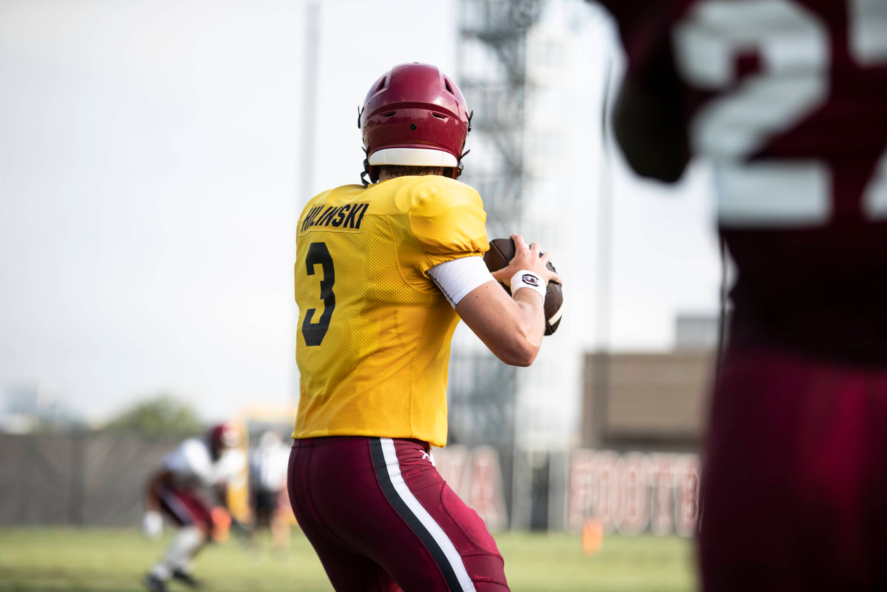 Ryan Hilinski (3) | Tuesday, Sept. 1, 2020 | Ken & Cyndi Long Football Operations Center | Columbia, S.C. | Photos by South Carolina Athletics