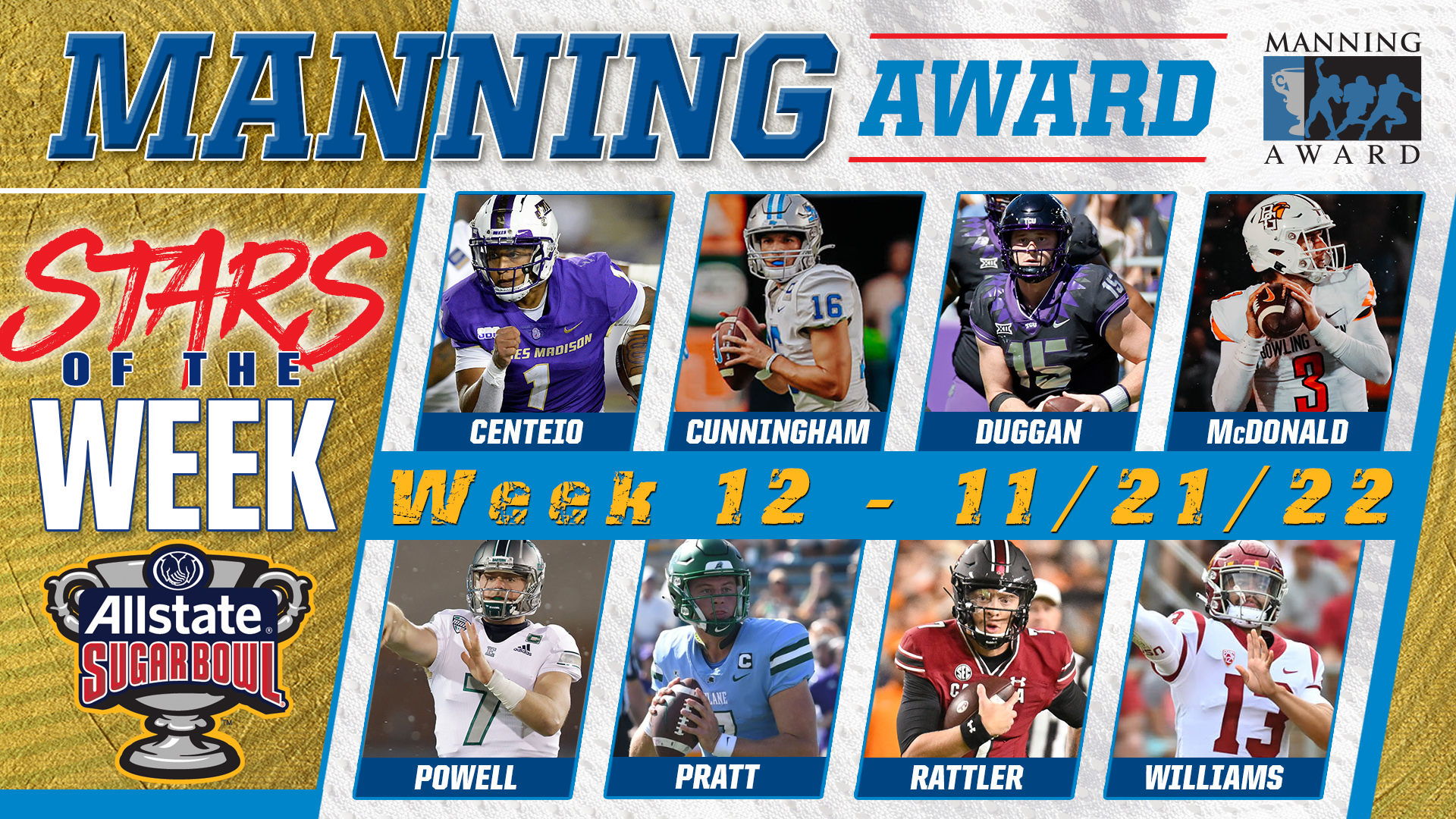 Rattler Named to Manning Award’s Stars of the Week List