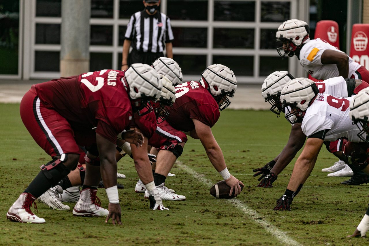 Hank Manos (70) | Tuesday, Aug. 25, 2020 | Ken & Cyndi Long Football Operations Center | Columbia, S.C. | Photos by South Carolina Athletics