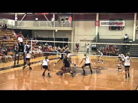 South Carolina Volleyball vs. ETSU - Highlights 2012