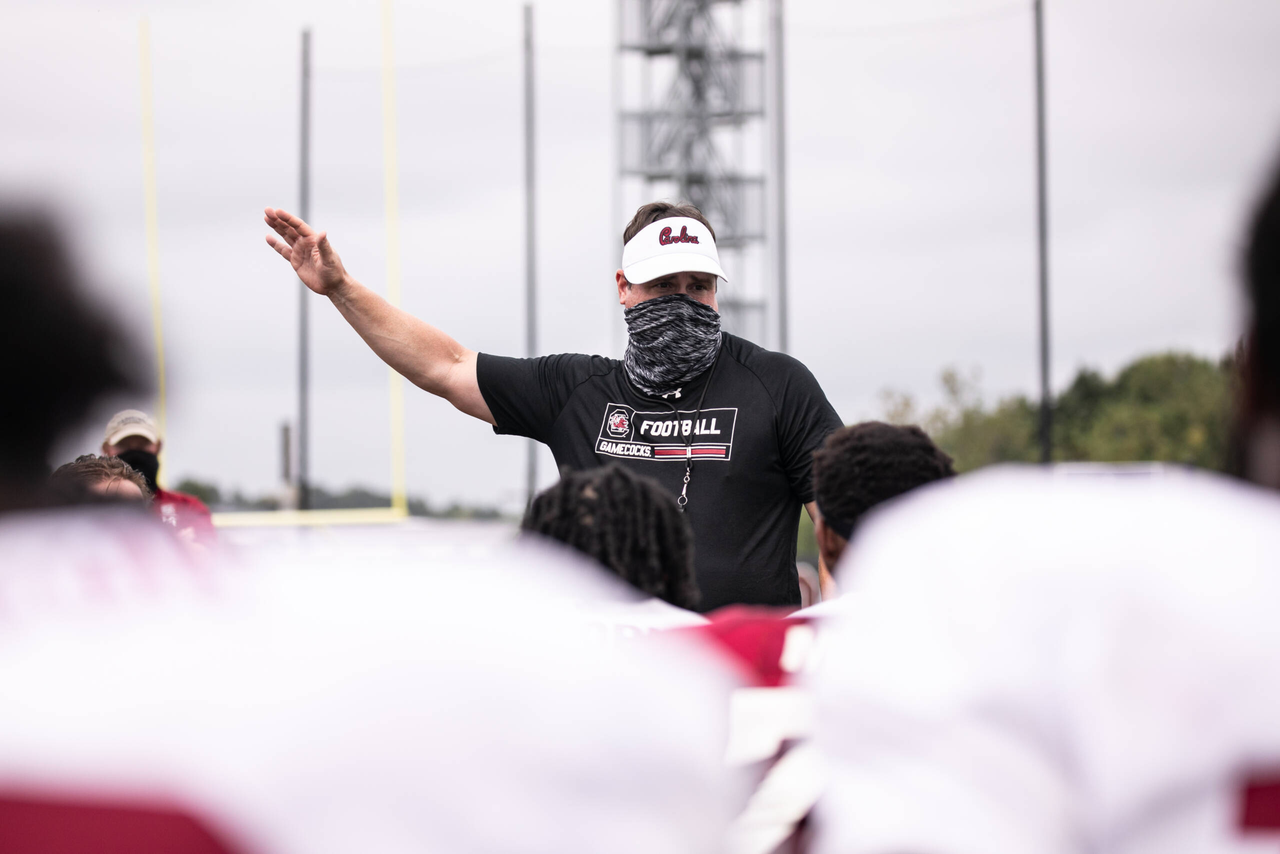 Head coach Will Muschamp | Monday, Aug. 24, 2020 | Ken & Cyndi Long Football Operations Center | Columbia, S.C. | Photos by South Carolina Athletics