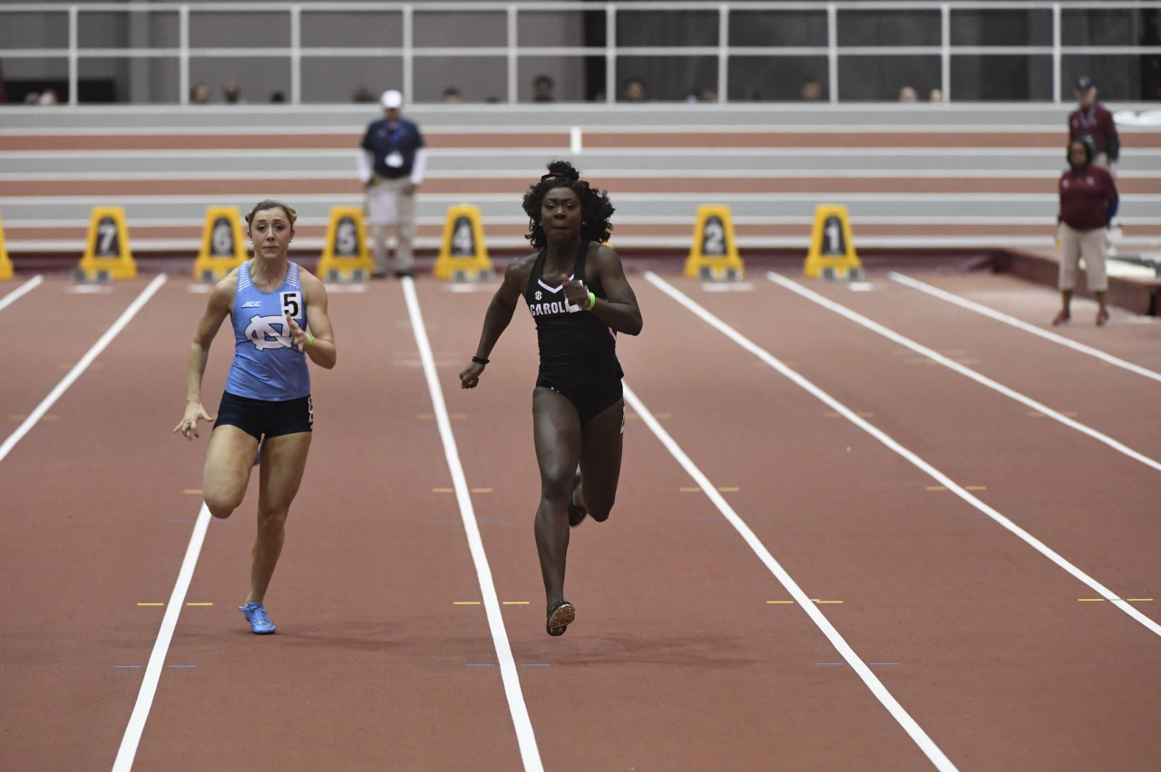 Maiya Dendy in action at the Gamecock Inaugural | Jan. 19, 2019 | Photo by Allen Sharpe