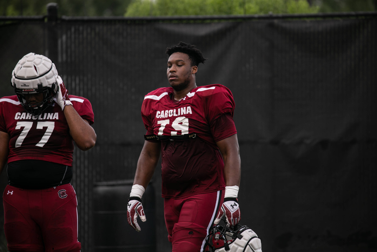 Dylan Wonnum (79) | Monday, Aug. 24, 2020 | Ken & Cyndi Long Football Operations Center | Columbia, S.C. | Photos by South Carolina Athletics