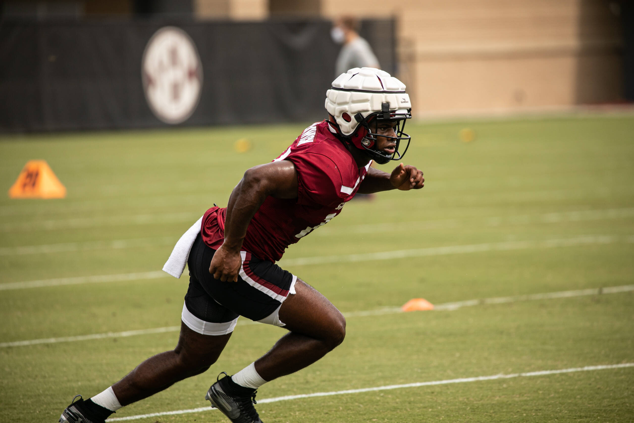Deshaun Fenwick (14) | Saturday, Aug. 22, 2020 | Ken & Cyndi Long Football Operations Center | Columbia, S.C. | Photos by South Carolina Athletics
