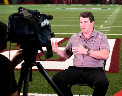 Will Muschamp | Local Media Day | Aug. 1, 2019 | Jerri and Steve Spurrier Indoor Football Facility | Columbia, S.C.