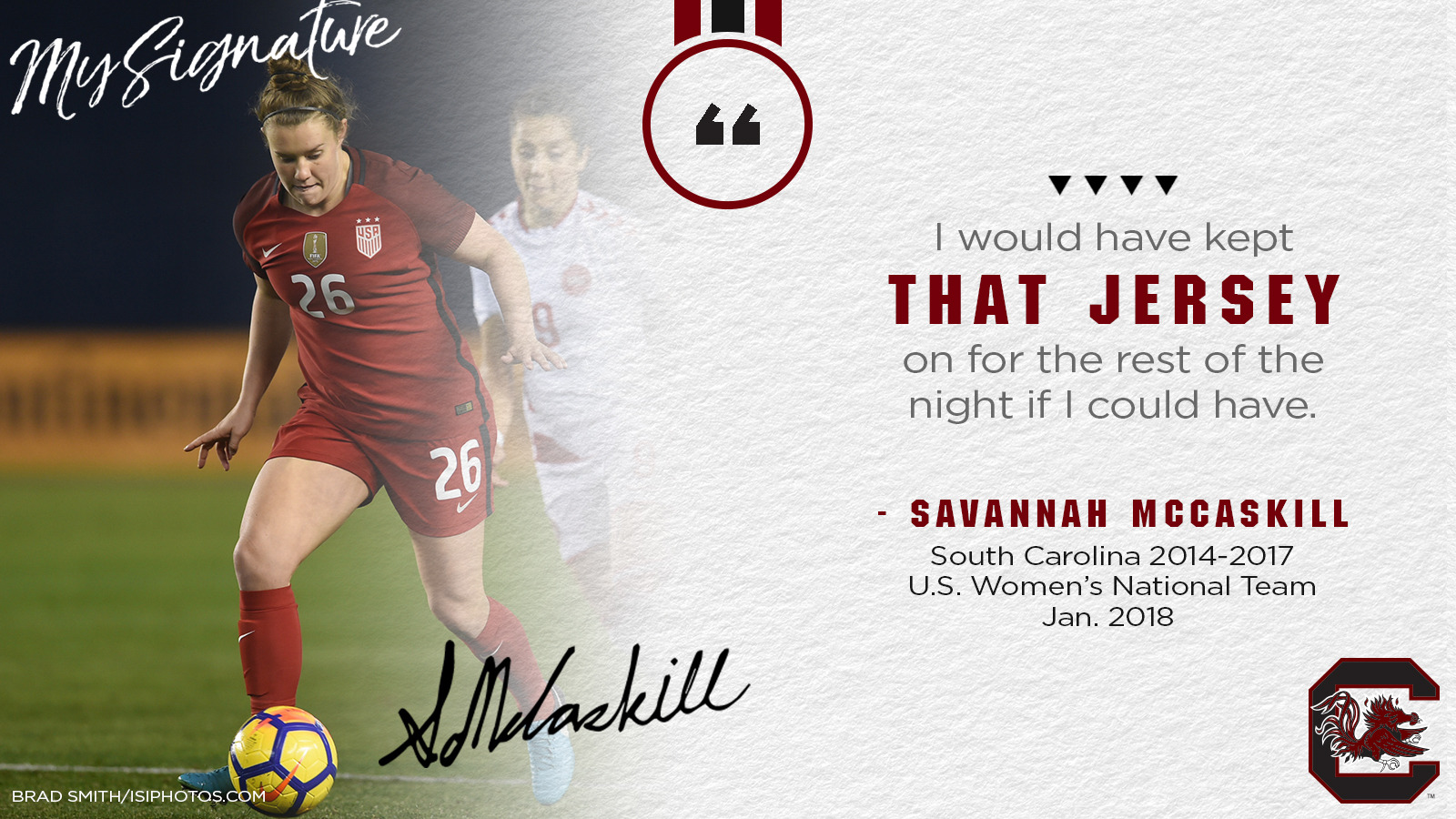 My Signature: Savannah McCaskill Competes for U.S. National Team